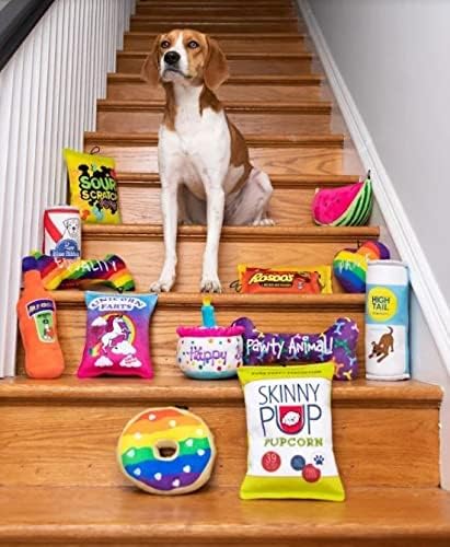 H&K לכלבים פלאש כוח | זנב גבוה | צעצוע כלבים מצחיק | צעצוע של כלבים עם חריק | מתנת כלבים | כיף, עמיד ובטוח | צעצוע